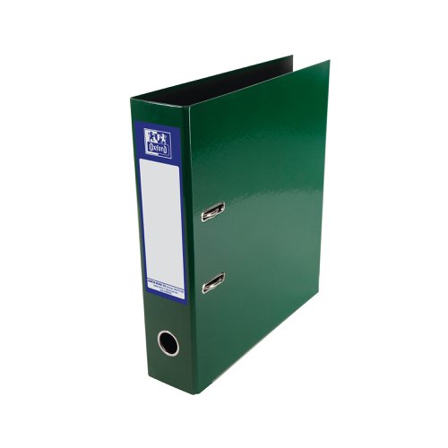 Oxford 70mm Lever Arch File Laminated A4+ Green 400107388