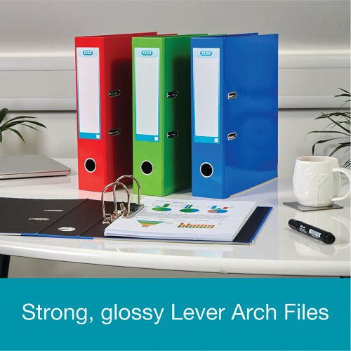 Oxford 70mm Lever Arch File Laminated A4 Light Blue 400132438