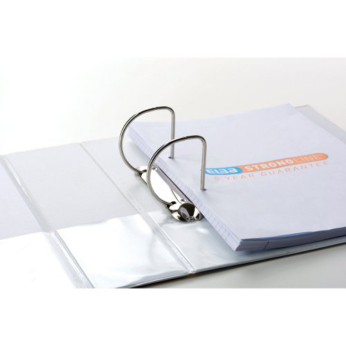 Elba Panorama 65mm 2 D-Ring Presentation Binder A4 White (4 Pack) 400008048 Presentation Ring Binders BX06401