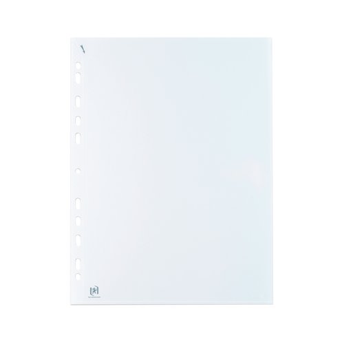 Oxford Quick In Punched Pockets A4 Clear (100 Pack) 400012939