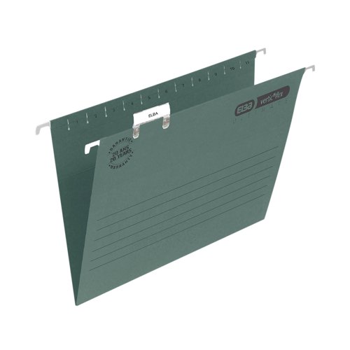 Elba Suspension File Foolscap Green (50 Pack) 100331250 | Hamelin