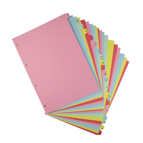 Elba A-Z Card Dividers A4 Assorted 400021450