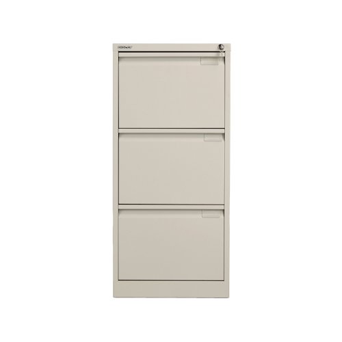 Bisley 3 Drawer Filing Cabinet 470x622x1016mm Goose Grey BS3EGY