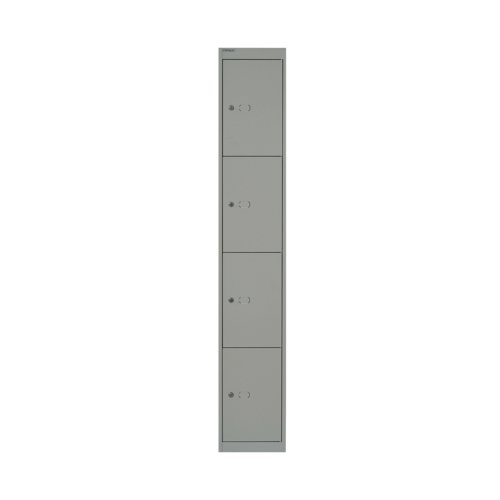 Bisley 4 Door Locker 305x457x1802mm Goose Grey BY02537