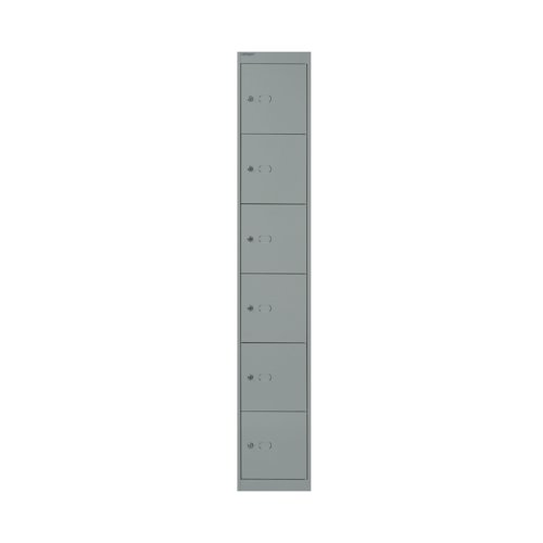 Bisley 6 Door Locker 305x457x1802mm Goose Grey CLK186 GOOSE