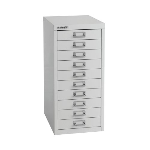 Bisley 10 Multidrawer Cabinet A4 300x430x600mm Grey H2910NL-073