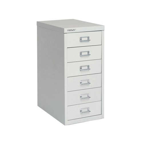 Bisley 6 Multidrawer Cabinet A4 298x400x610mm Grey H296NL-073