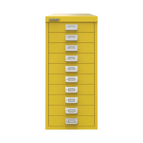 Bisley 10 Multidrawer Cabinet 279x380x590mm Canary Yellow BY78744