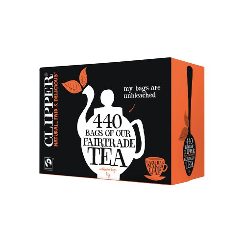 Clipper Fairtrade Everyday Tea Bags (Pack of 440) A06816 Hot Drinks BZ94201