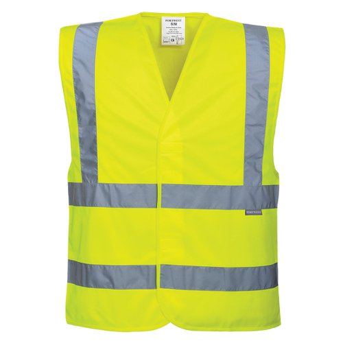 Portwest Hi Vis Band and Brace Vest 4X/5X Yellow (Pack of 10)