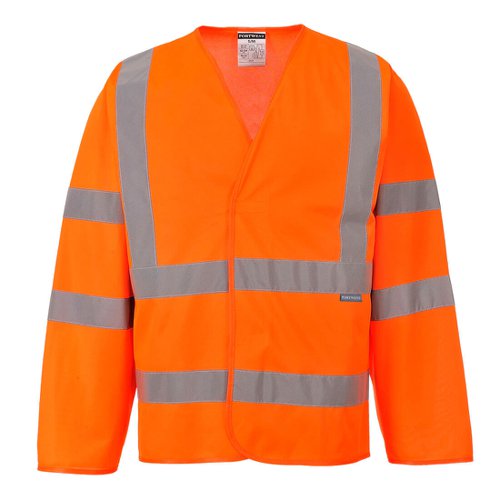 Portwest Hi Vis Band and Brace Jacket L/S S/M Orange (Pack of 15)