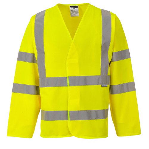 Portwest Hi Vis Band and Brace Jacket L/S S/M Yellow (Pack of 15)