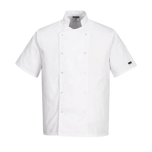 Portwest Cumbria Chefs Jacket S/S XS White