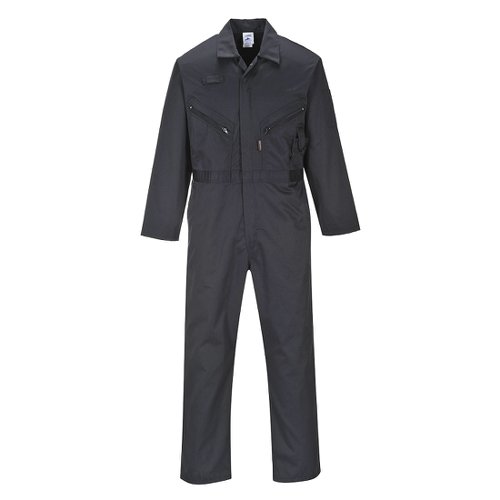 Portwest Liverpool Zip Coverall L Blk