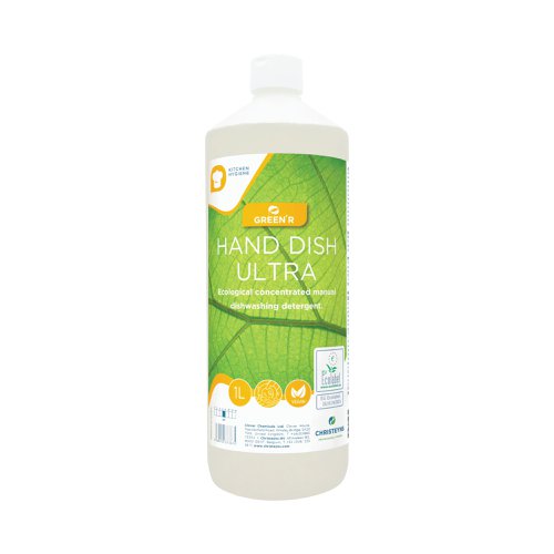 GreenR Hand Dish Ultra Ecological Concentrated Dishwashing Detergent 1L (Pack of 12) 490DONCCGB1079 CC37367