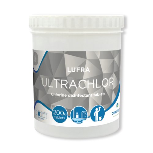 UltraChlor Disinfectant Tablets Tub 200 Tablets Pack of 200 275SCT