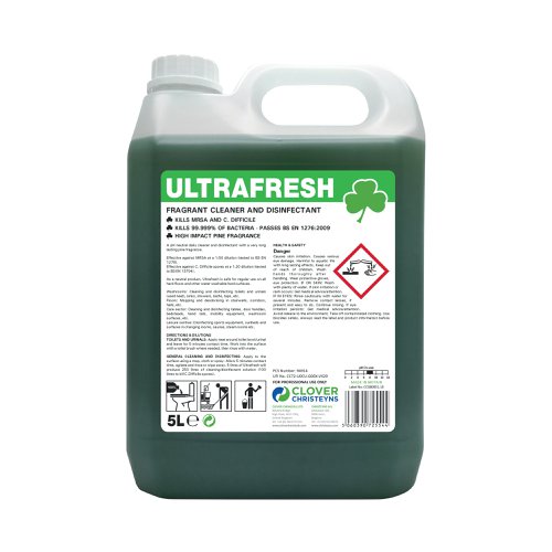 Clover Ultrafresh Perfumed Cleaner Disinfectant 5L (Pack of 2) 808/5l