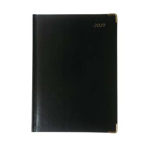 Collins Manager Diary Day Per Page Appointment Black 2027 1200V27
