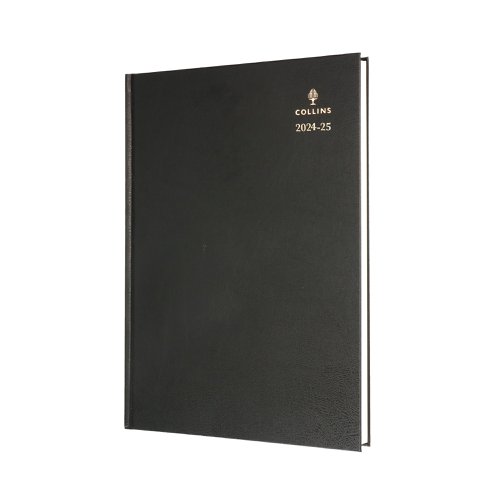 CD44MBK24 | Ideal for any student, academic or education professional, this 12 month mid-year academic diary runs from July 2024 to July 2025 and features one day per page, with half hourly appointments from 8am to 6pm for planning classes and study time. The diary is bound in durable black leather grain and features a ribbon marker to help you find the correct date. Also included are timetables, current and forward year planners, and academic and travel schedules; everything that you might need to organise your time.