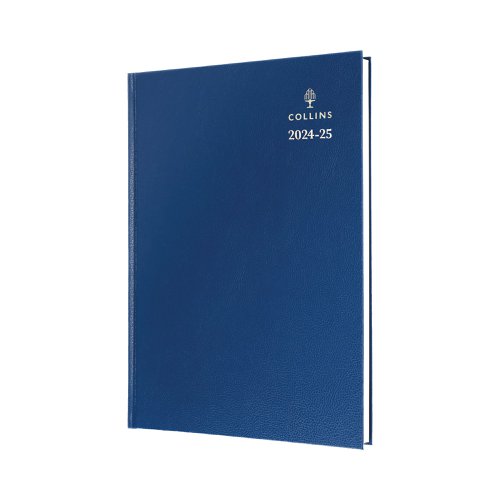 Collins Academic Diary Day Per Page A4 Blue 24-25 44MBLU24