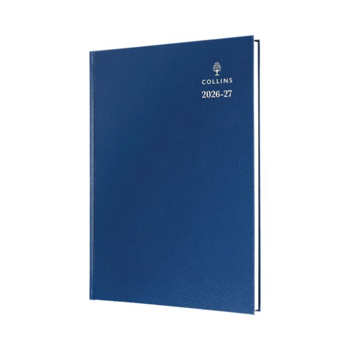 Collins Academic Diary Day Per Page A4 Blue 2026-2027 44MBLU26