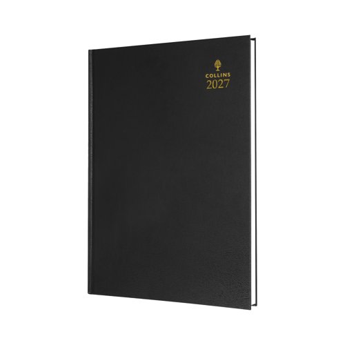 Collins A5 Desk Diary Day Per Page Black 2027 52-99.27