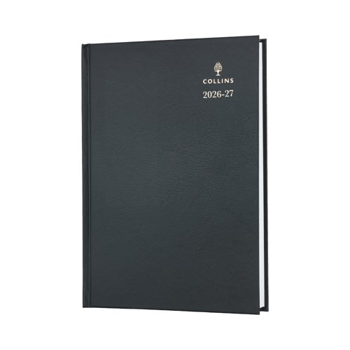 Collins Academic Diary Day Per Page A5 Black 2026-2027 52MBLK26