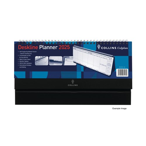 Ideal for easy date and appointment referencing while at your desk, this deskline week to view calendar is self supporting and features each week in a column format for you to easily note down any appointments, reminders and meetings. The calendar is wirebound at the top, making it easy for you to flip through weeks, as well as Mylar tabbed at the bottom for quick referencing. It also includes UK and international holidays, and international dialling codes.