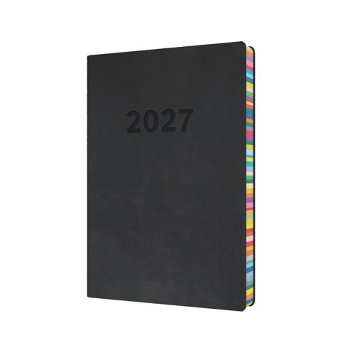 Collins Edge Diary Day Per Page A5 Charcoal 2027 ED151.U96-27