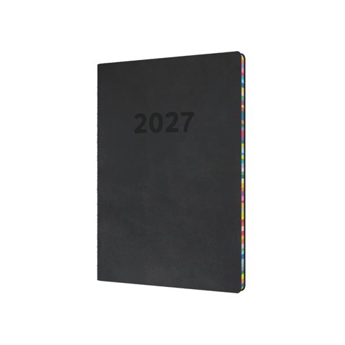 Collins Edge Diary Week To View A5 Charcoal 2027 ED153.U96-27