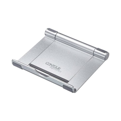 Contour Ergonomics Rotating 360 Degree Rotating Tablet/Phone Stand 4- 13 Inches Silver CE10141