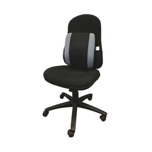 Contour Ergonomics Adjustable Premium Lumbar Back Support Black/Grey CE77701 | Contour Ergonomics