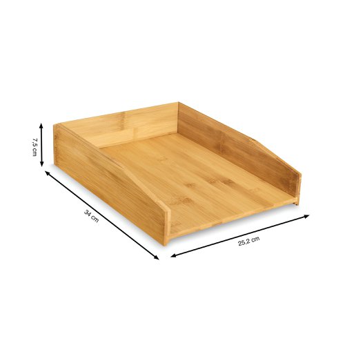 CEP Silva Bamboo Letter Tray Woodgrain (Pack of 2) 2240010301 | CEP Office Solutions