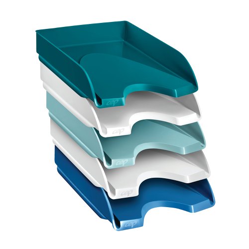 Riviera by CEP Letter Trays Multicoloured (Pack of 5) 1020050511 | CEP Office Solutions