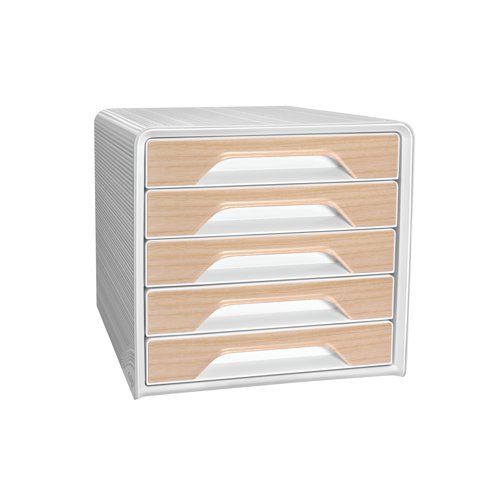 CEP Silva Smoove 5 Drawer Module White/Beech 1071111021