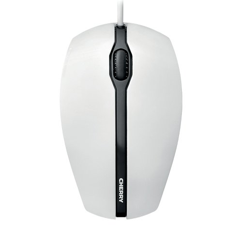 Cherry Gentix USB Wired Optical Mouse Scroll Wheel 1000dpi Pale Grey JM-0300-0