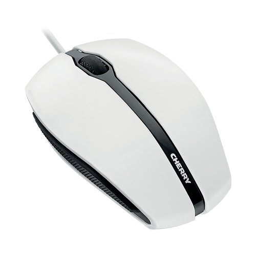 Cherry Gentix USB Wired Optical Mouse Scroll Wheel 1000dpi Pale Grey JM-0300-0