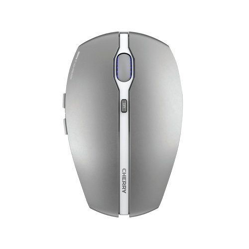 Cherry Gentix Bluetooth Wireless Mouse with Multi Device Function Frosted Silver JW-7500-20