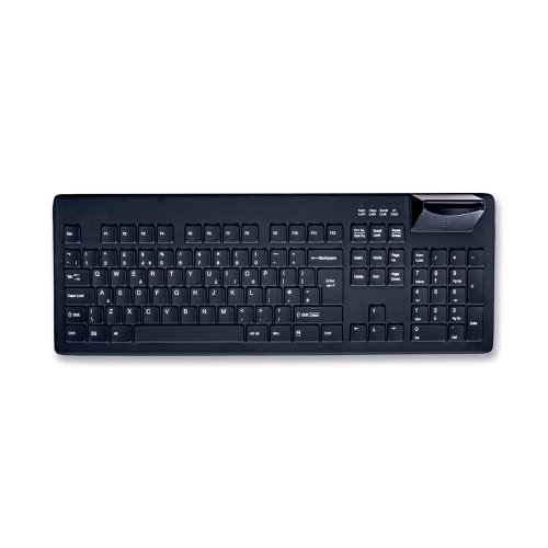 Cherry AKC8200 Hygiene Keyboard with Integrated Smartcard Reader Black AKC8200FUVB/UK