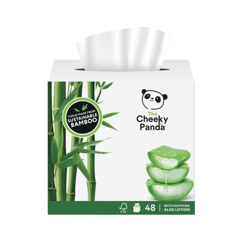 Cheeky Panda Sustainable Bamboo Balsam Tissue Cube 4-Ply 48 Sheets Per Cube (Pack of 12) BALSCUBT4PX