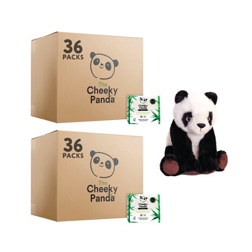 Cheeky Panda Toilet Tissue Bulk Pack 150 Sheets Pack of 36 Buy 2 Get FOC Panda | The Cheeky Panda Ltd