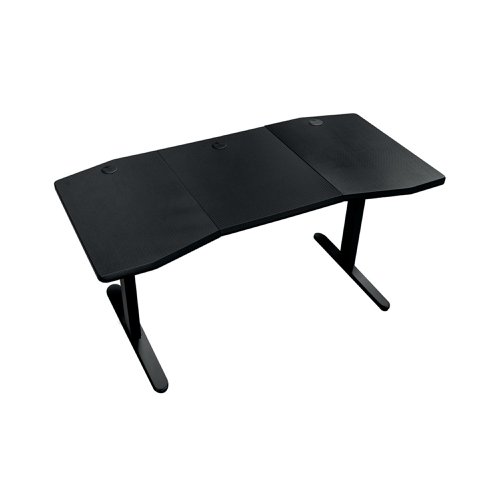 Nitro Concepts D16M Gaming Desk Height Adjustable 1600x800x725-825mm Carbon Red GC-053-NR