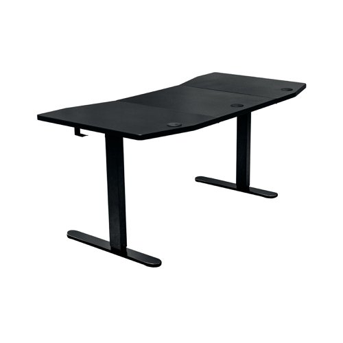 Nitro Concepts D16M Gaming Desk Height Adjustable 1600x800x725-825mm Carbon Red GC-053-NR