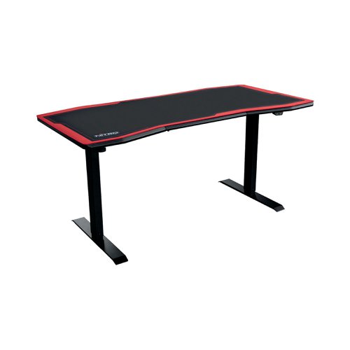 Nitro Concepts D16E Sit/Stand Gaming Desk 1600x800x710-1210mm Carbon Red GC-051-NR | Caseking GmbH