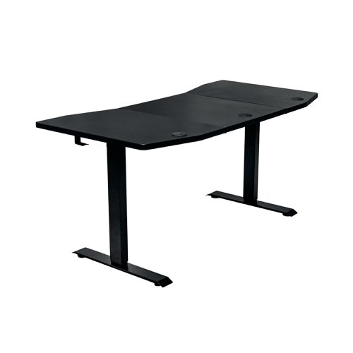 Nitro Concepts D16E Sit/Stand Gaming Desk 1600x800x710-1210mm Carbon Red GC-051-NR