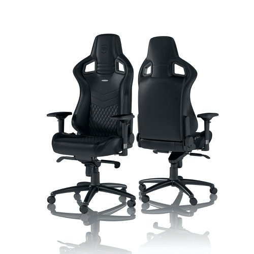 noblechairs EPIC Gaming Chair Real Leather Black GC-005-NC