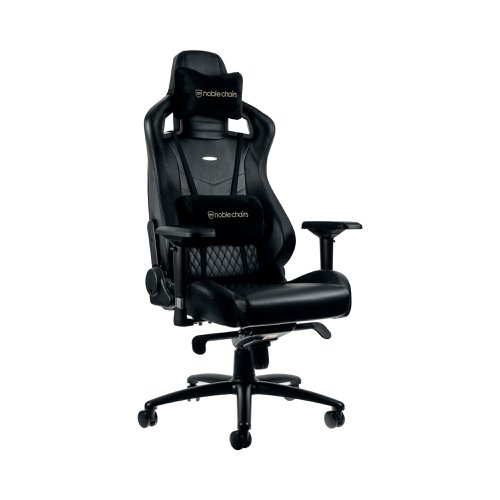 noblechairs EPIC Gaming Chair Real Leather Black GC-005-NC