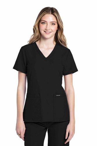 Cherokee Originals Ultra Female V-neck Scrub Top: Professional Comfort for Healthcare Professionals