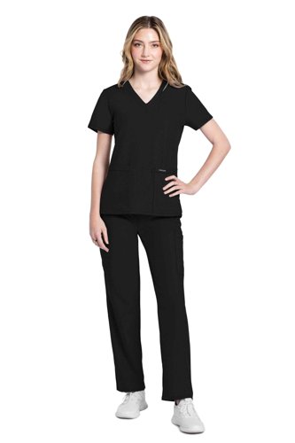 Cherokee Originals Ultra Female V-neck Scrub Top: Professional Comfort for Healthcare Professionals