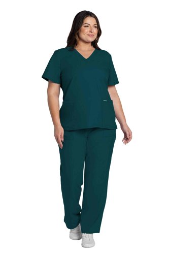Cherokee Originals Ultra Female V-neck Scrub Top: Professional Comfort for Healthcare Professionals